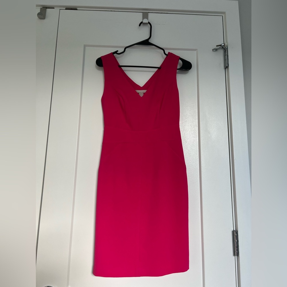 Banana Republic Fuschia Sheath Dress with Back Cutout - size 0